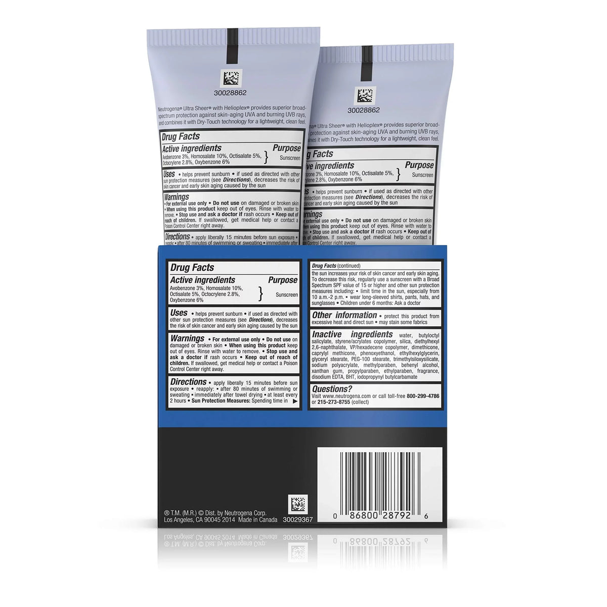Get Ultimate Sun Protection with Neutrogena Ultra Sheer Dry-Touch Sunscreen  45 - Pack of 2, 3 Oz Each!