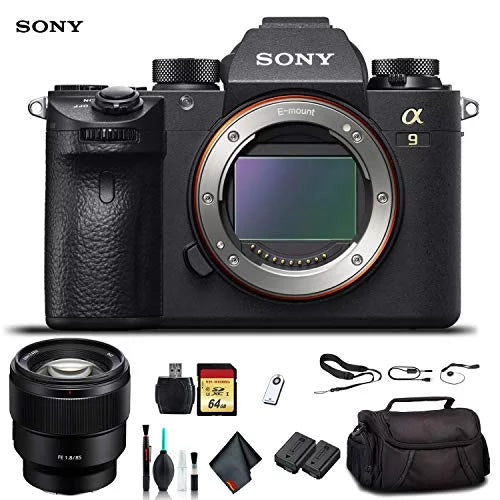 Sony Alpha a9 Mirrorless Camera ILCE9/B With Sony  24-70mm Lens, Soft Bag, Additional Battery, 64GB Memory Card, Card Reader , Plus Essential Accessories