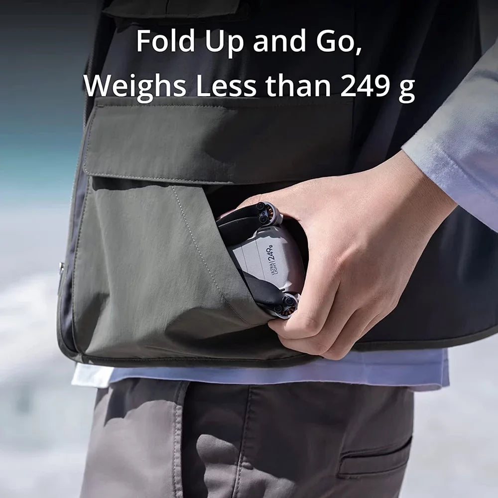 Open Box  Mini 3 - Lightweight and Foldable Mini Camera Drone with 4K  Video, 38-Min Flight Time, True Vertical Shooting, and Intelligent Features