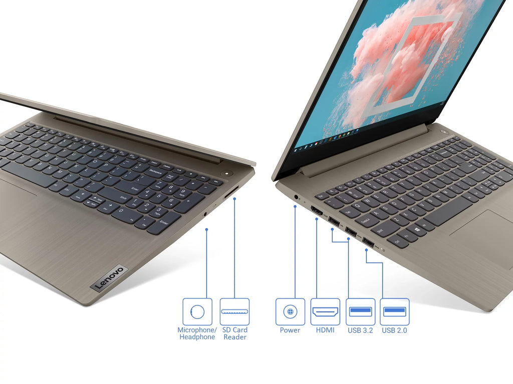 Lenovo IdeaPad 3i Laptop, 15.6"  Display, Intel Core i3-1115G4 Upto 4.1GHz, 8GB , 512GB NVMe , , Card Reader, Wi-Fi, Bluetooth, Windows 11 Home S