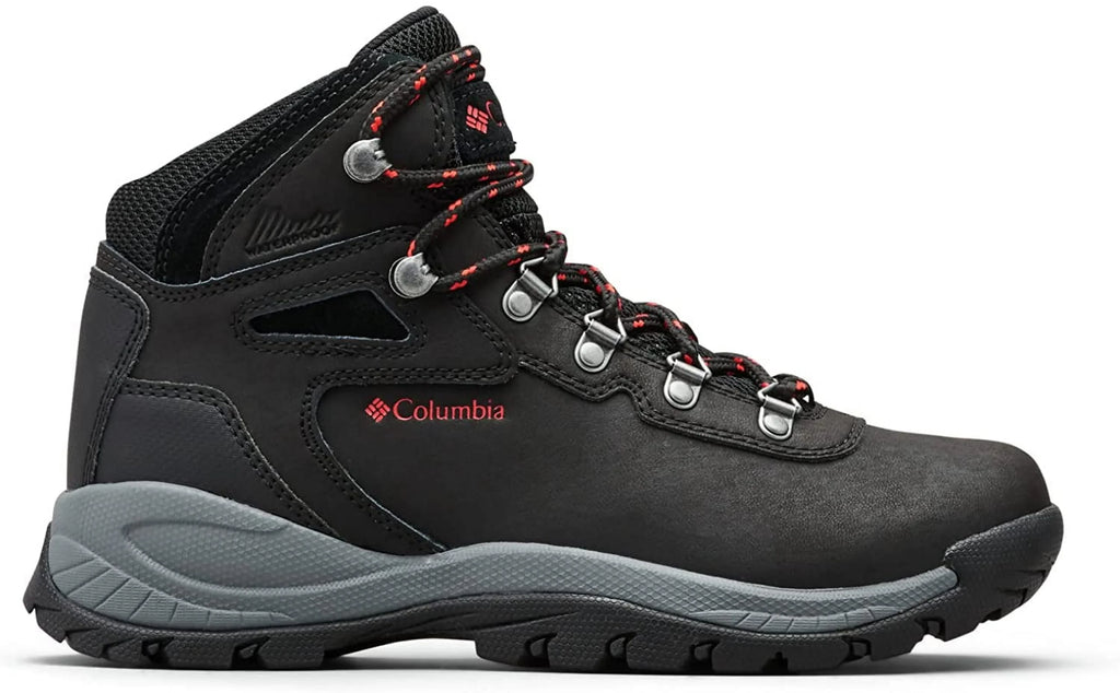 Columbia Womens Newton Ridge Plus Boot 10 Wide Black/Poppy Red
