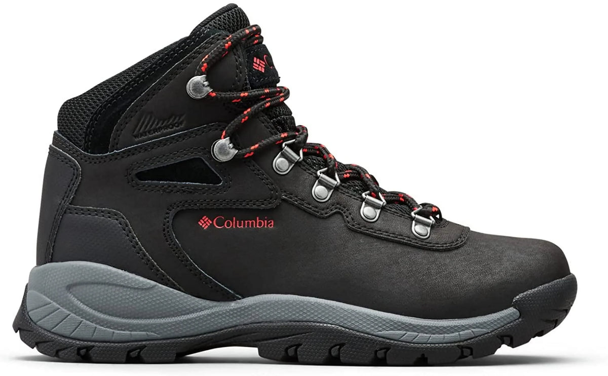 Columbia Womens Newton Ridge Plus Boot 10 Wide Black/Poppy Red