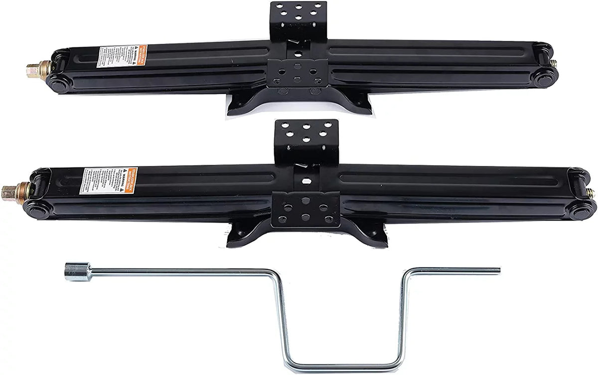 Bastion Distribution Two New 24" Scissor Jacks | 5000lb Capacity | 4-24” Adjustable Height | Great For Stabilizing Trailers, Campers & More | -5000MSJ24