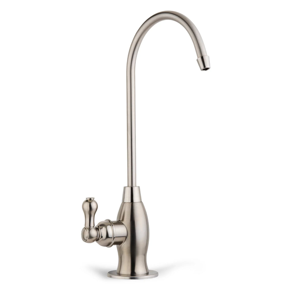 iSpring GK1- Heavy Duty Reverse Osmosis, High Spout Kitchen Bar Sink Drinking Water, Contemporary  Faucet, Brushed Nickel