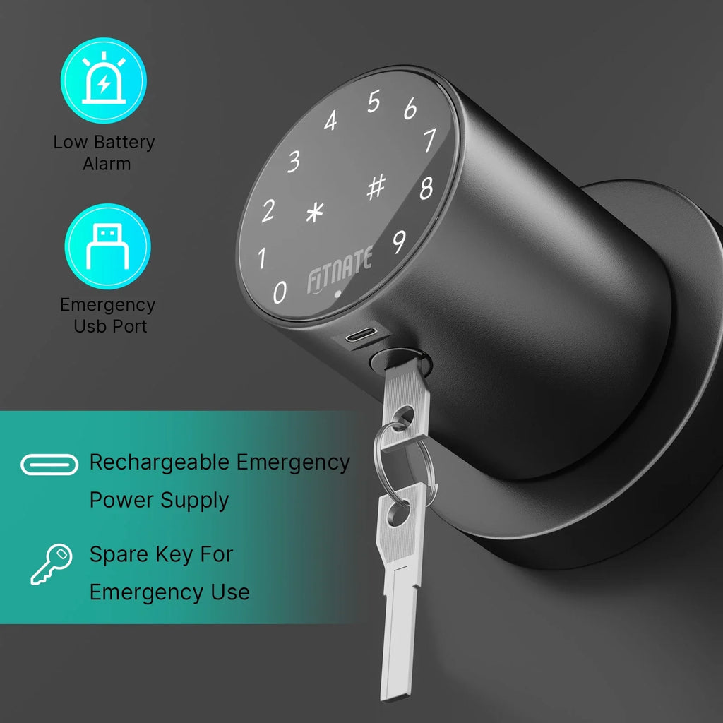 Smart Digital Keypad Door Lock Password Code Electronic Knob App Control