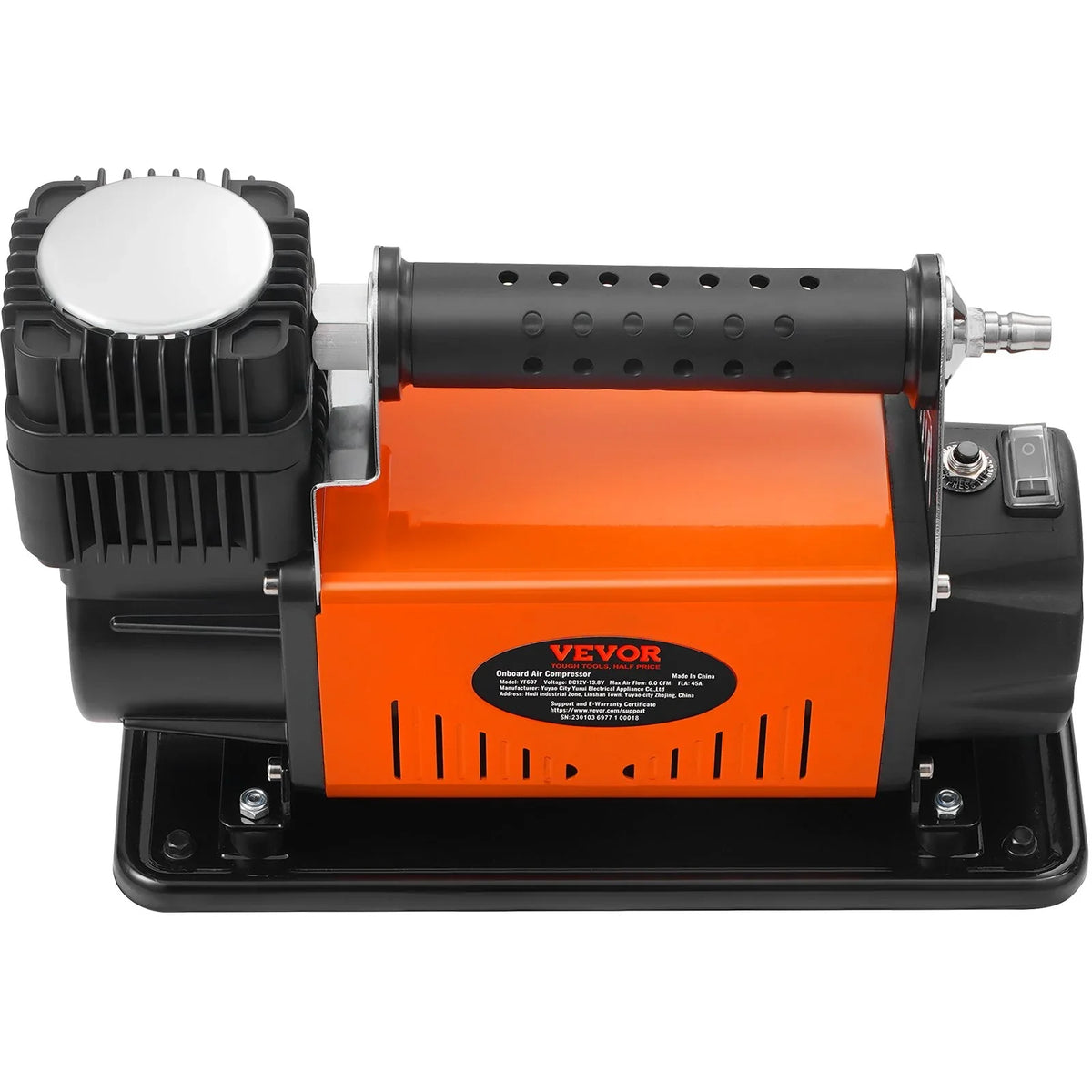 On-Board 12V Air Compressor, High Performance Universal, 150PSI 6CFM