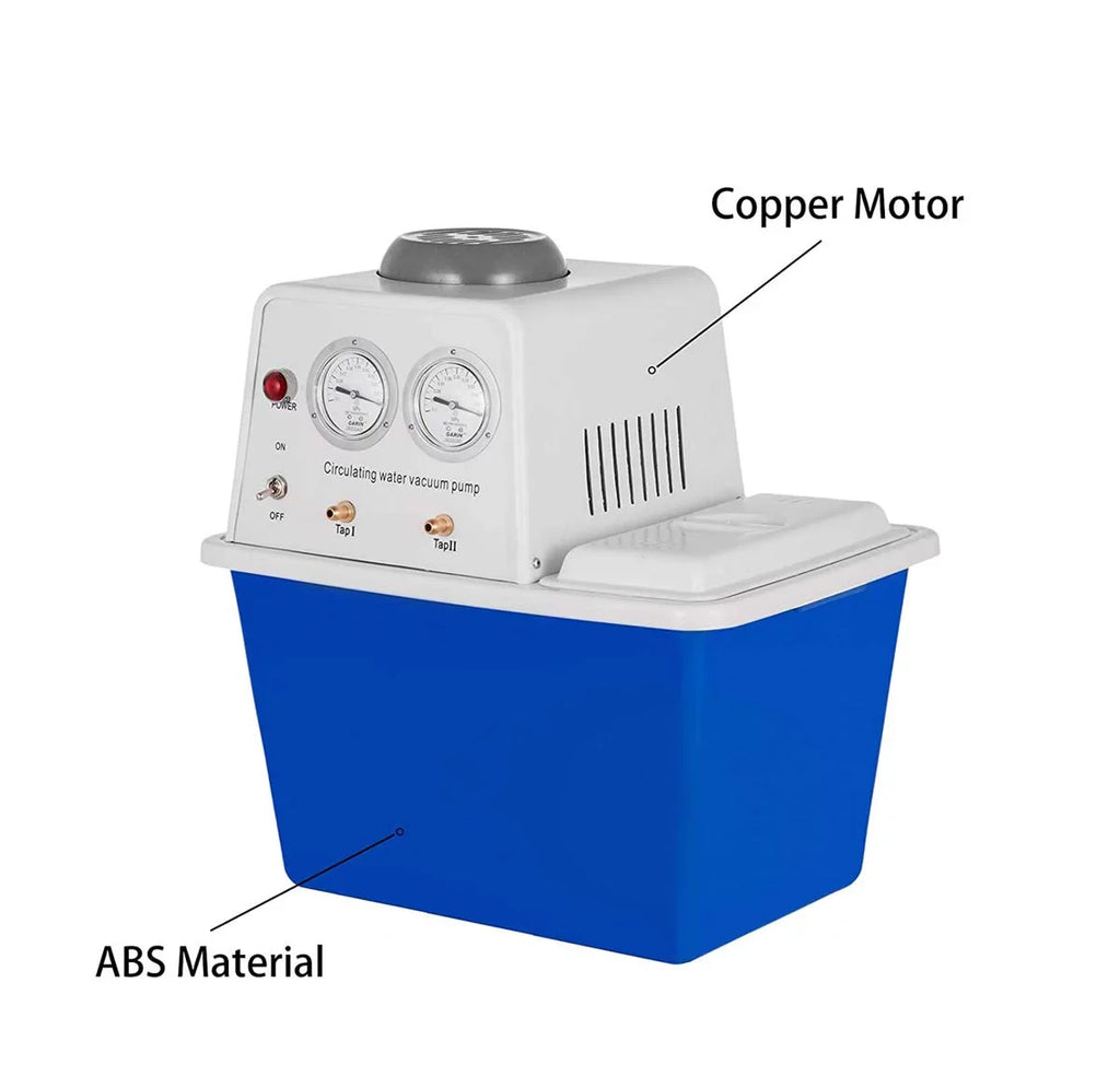 PreAsion 15L Circulating Water Vacuum Pump Water Jet Aspirator Anti-Corrosion Lab Instruments 2 Off-Gas Taps 110V 60L/min