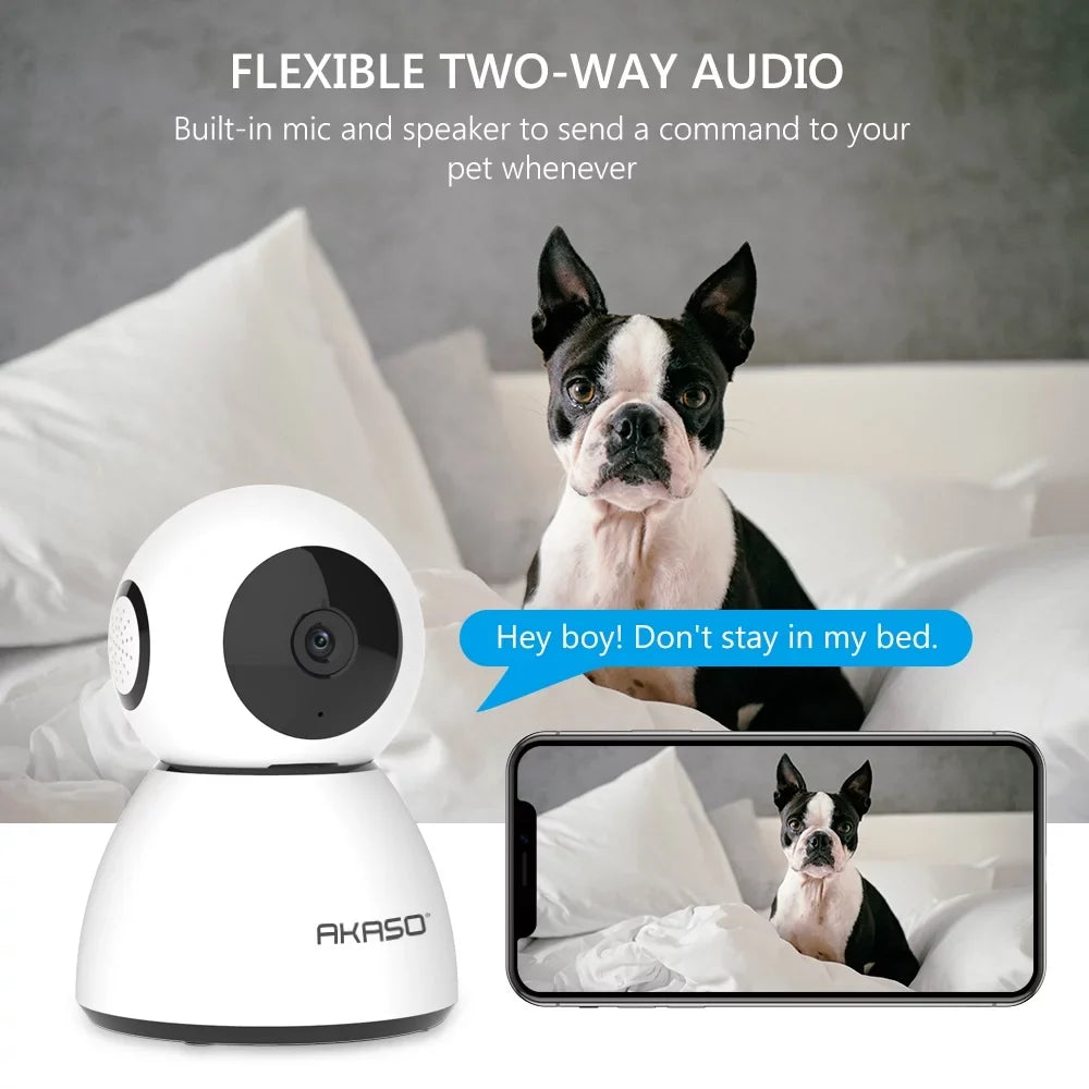 Security Camera WiFi  Camera, 1080P  Smart Home Surveillance Camera, Baby/Pet Monitor Work with Alexa
