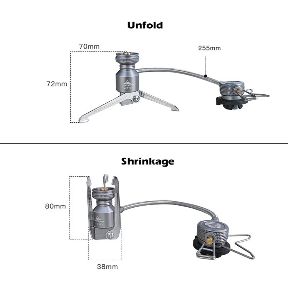 Stoves Connector, Camping Gas Adapter for Butane Canisters, Tripods, and Camping Gear