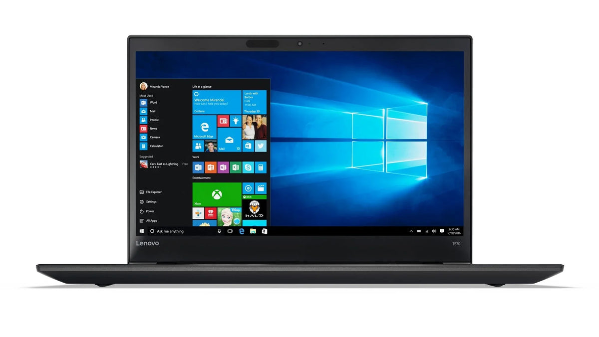 Lenovo ThinkPad T570 15.6-Inch  Laptop (Intel Core i5, 12GB , 256GB, Windows 10 Pro) - 20HAS23200