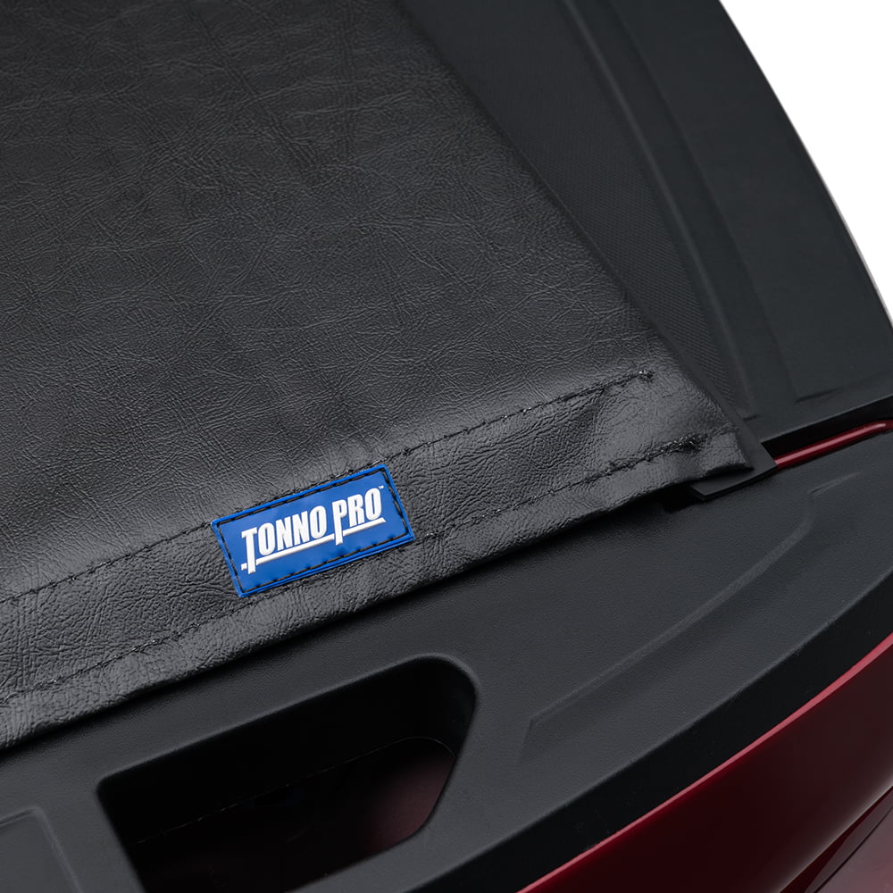 Tonno Pro Lo Roll, Soft Roll-up Truck Bed Tonneau Cover | -1095 | Fits 2019 - 2023 Chevy/ Silverado/Sierra, works w/ MultiPro/Flex tailgate 5' 10" Bed (69.9")