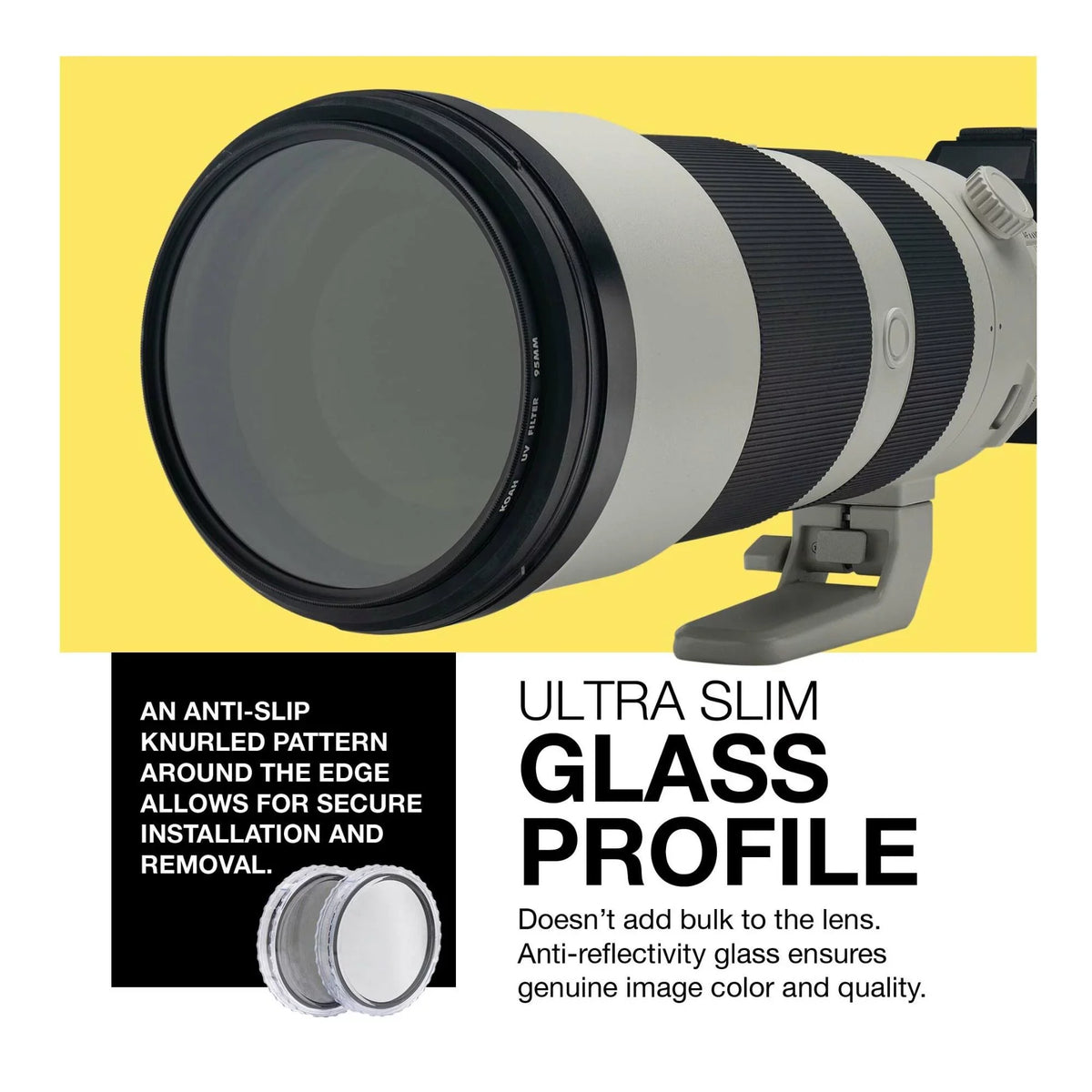Koah 95mm Circular Polarizing and  Protective Lens Filter Bundle