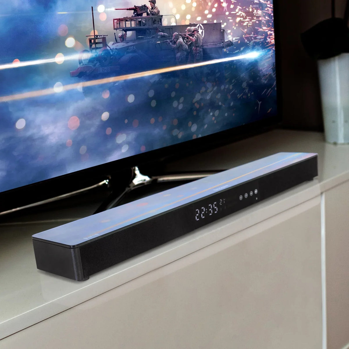 Samsung UN85TU8000 85" TU8000 4K Ultra  Smart   (2020 Model) with Deco Gear Home Theater Soundbar, Wall Mount Accessory Kit and  Cable Bundle (UN85TU8000FXZA 85TU8000 85 Inch )