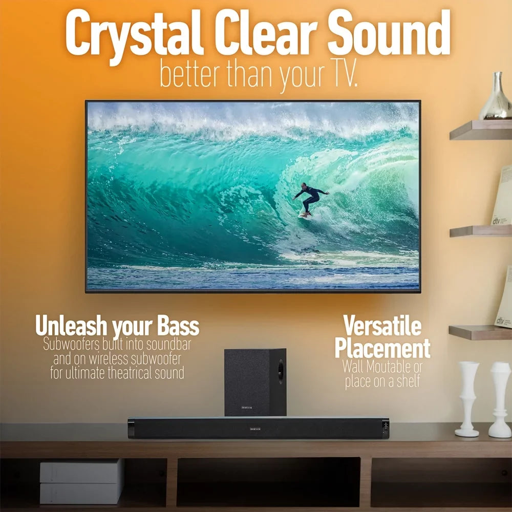 Sony XBR43X800H 43-inch X800H 4K   Smart  (2020) Bundle with Deco Gear 60W Soundbar with Subwoofer, Wall Mount, 6-Outlet Surge Adapter, Screen Cleaner and  Essentials 2020