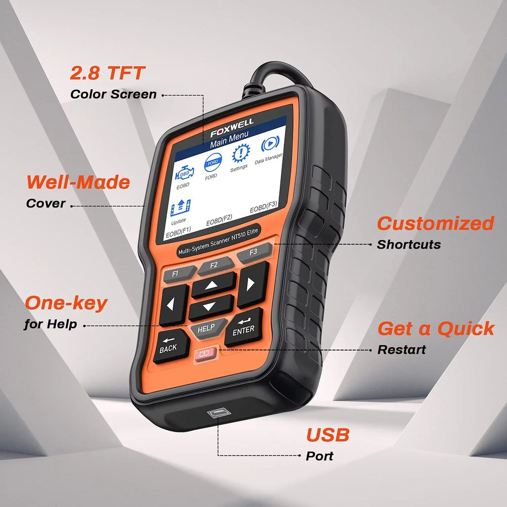 NT510 Elite Automotive Bi-Directional Scan Tool Fits for Toyota Lexus Scion Full System  Scanner  Bleeding    Reset Service Active Test OBD2 Scanner Car Code Reader  Scan