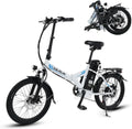 Electric Bike - 500W Folding Ebike with Stylish 20" Wheels, 48V Lithium Battery for 40 Miles Range and 20MPH Speed