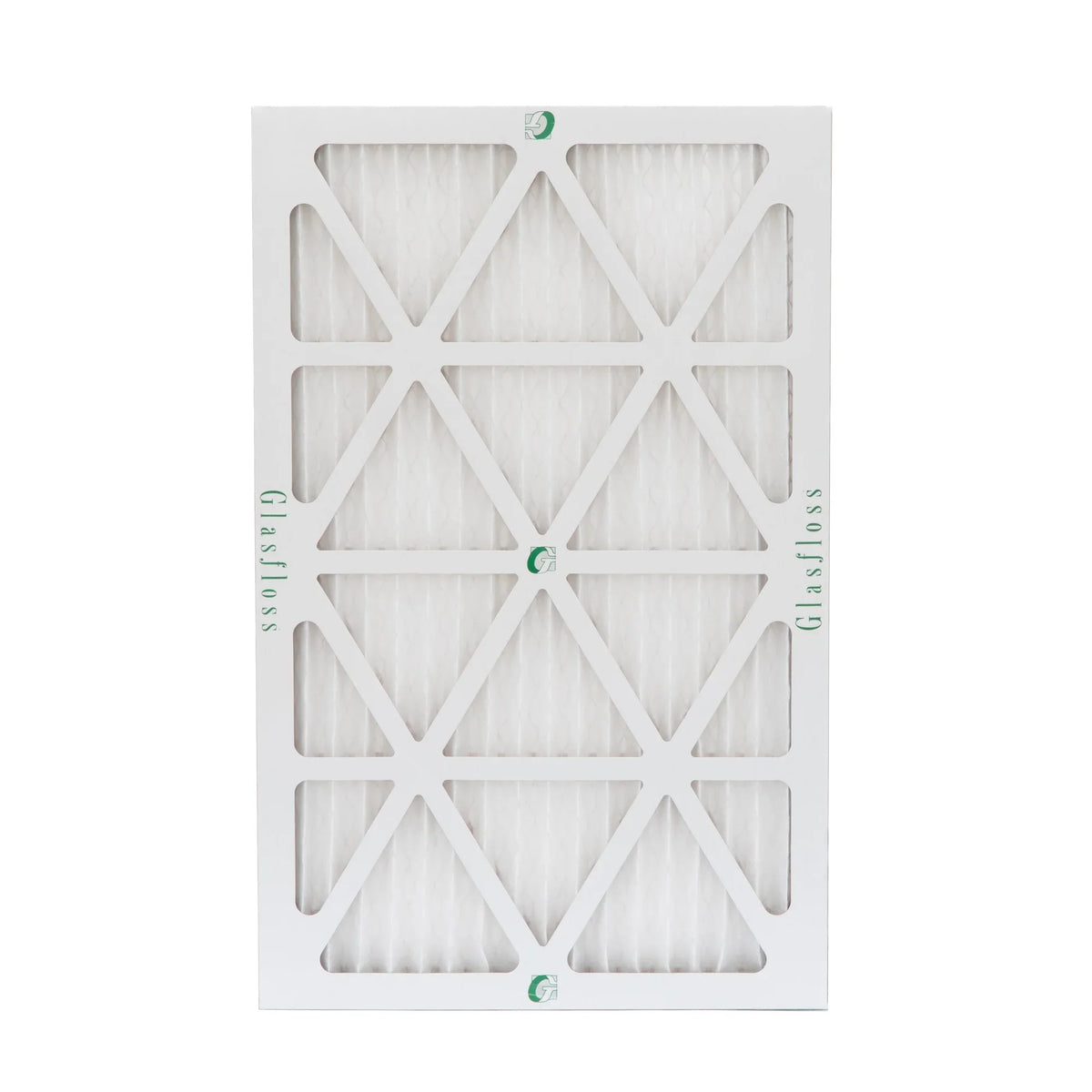 14x25x1  10 Pleated  Air Filters by Glasfloss. ( Quantity 5 ) Exact Size: 13-1/2 x 24-1/2 x 7/8