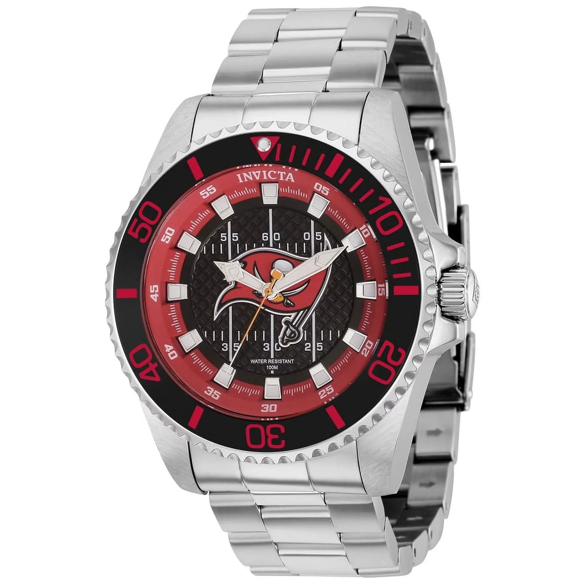 Invicta  Black and Red and Grey and White Dial Men's Watch 36949