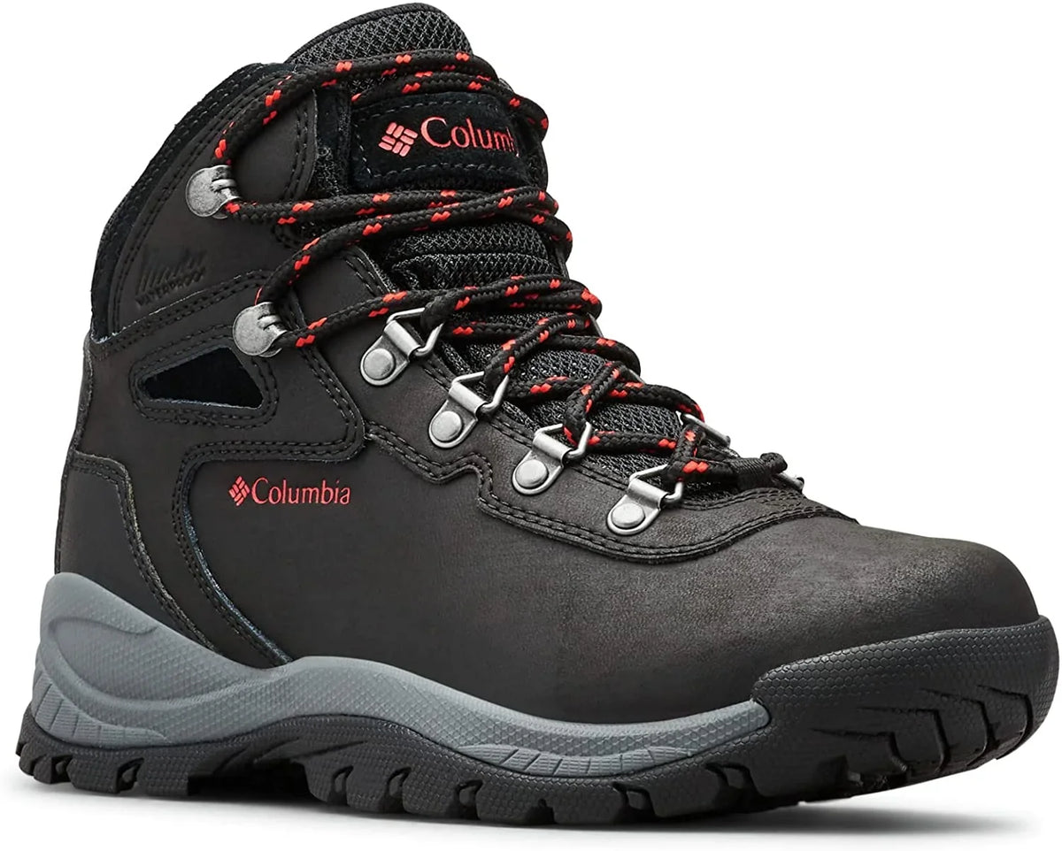 Columbia Womens Newton Ridge Plus Boot 10 Wide Black/Poppy Red