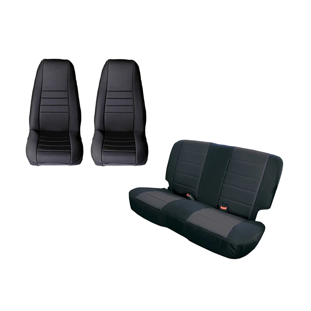 Rugged Ridge by RealTruck | 13296.01 Seat Cover Kit, Black; 2011-2018 Jeep Wrangler , 2 Door Compatible with Select: 2011, 2015-2018 Jeep Wrangler Unlimited