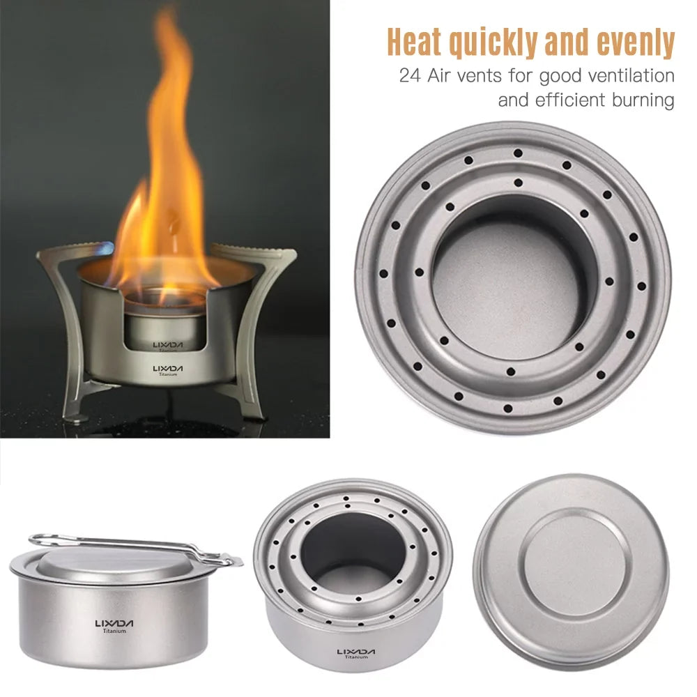 Stove Ultralight Pocket Cooking Stove for Camping Backpacking Picnic Fishing Hiking Fuel Efficient and User Friendly