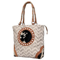 KB487  Upcycled Wool Upcycled Canvas Hair-on Genuine Leather women bag western handbag purse