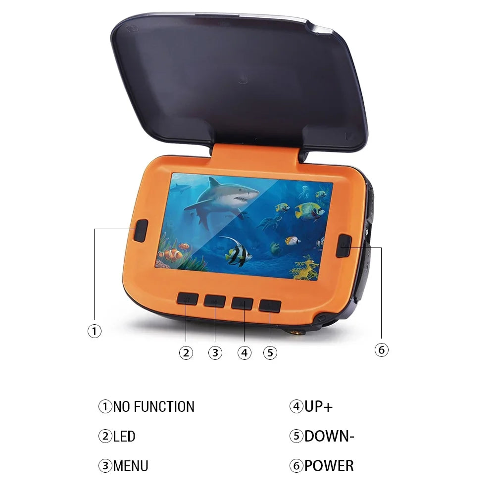 Underwater Fishing Camera with 4.3in Digital  120° 300,000 Pixels 8  Night Vision for River/Ice Fishing