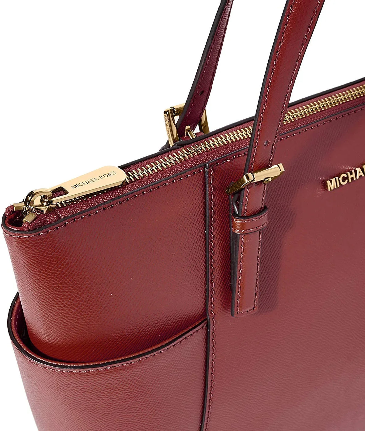 Michael Kors Womens Jet Set Top-Zip Tote (Brandy) 30F2GTTT8L-626