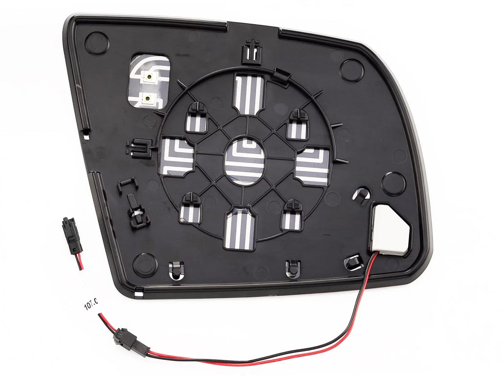 Replacement for Exterior Rear View Mirror Glass Power Heated with Blind Spot Detection 2014-2021 Tundra 2018-2022 Sequoia Driver Left Side 879060C010 TO1324132