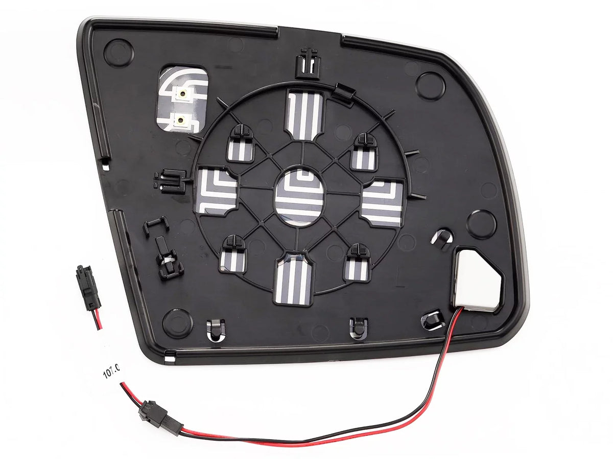 Replacement for Exterior Rear View Mirror Glass Power Heated with Blind Spot Detection 2014-2021 Tundra 2018-2022 Sequoia Driver Left Side 879060C010 TO1324132