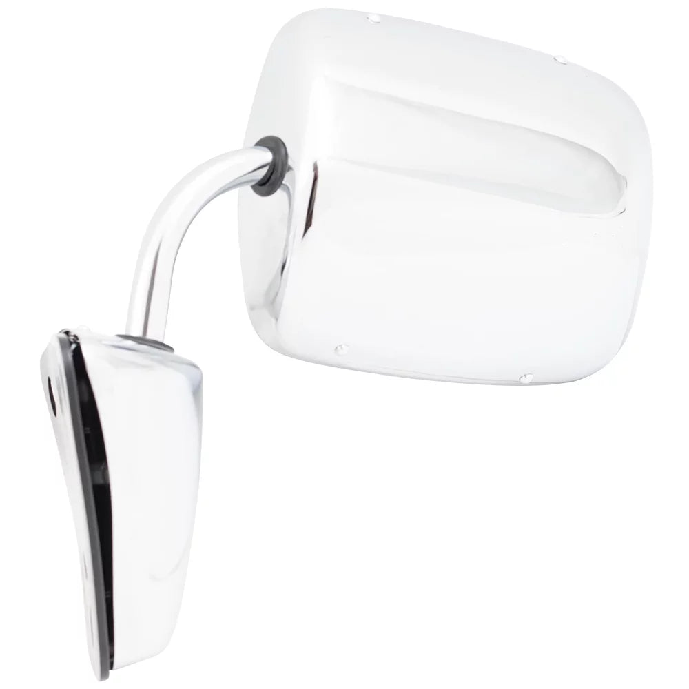 Brock Replacement Set Manual Side Door Stainless Steel Low Mount Mirrors Compatible with 1973-1991 C/K/R/V Pickup Truck  996220