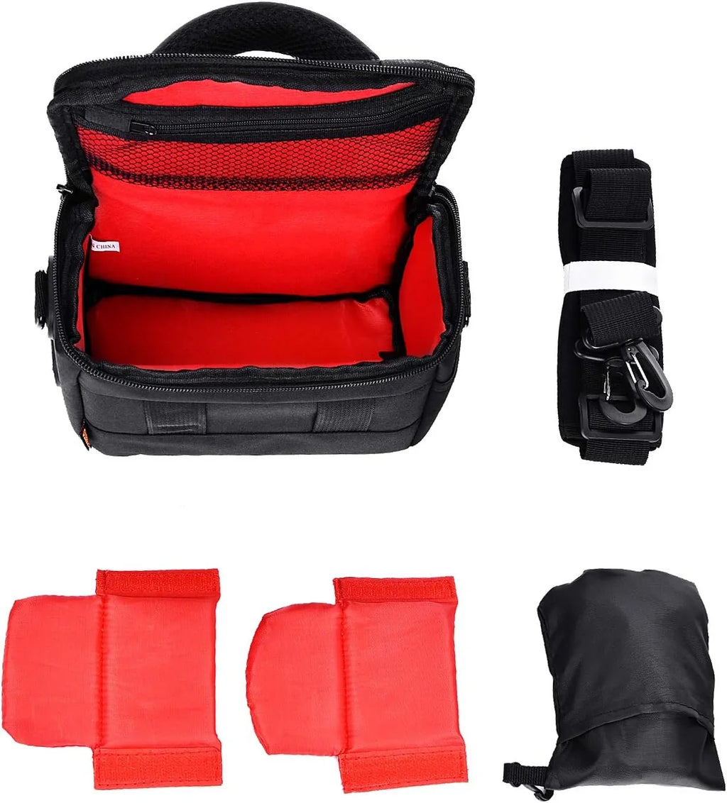 Waterproof Anti-shock Camera Case Bag Compatible for Canon Powershot SX540 SX530 SX60 SX420  M5,Nikon Coolpix L340 B500 B700 L330 L840 P610,Panasonic ,Sony a6000 Digital Camera