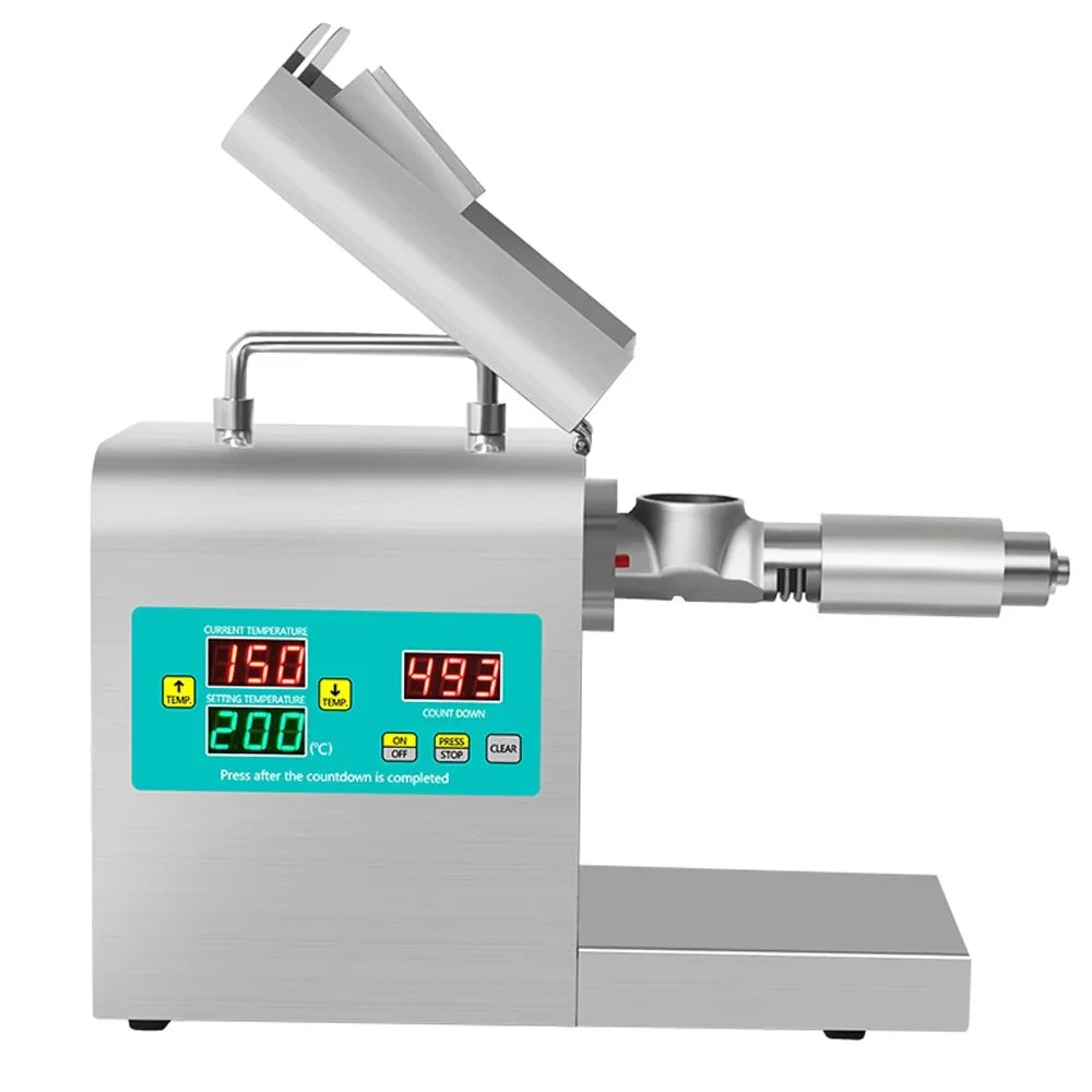 Tomshoo -312 Intelligent Stainless Steel Oil Presser Household Automatic Pressing Machine No-Fry Material Oil Extraction Device Digital Display with Temperature Adjustable Function