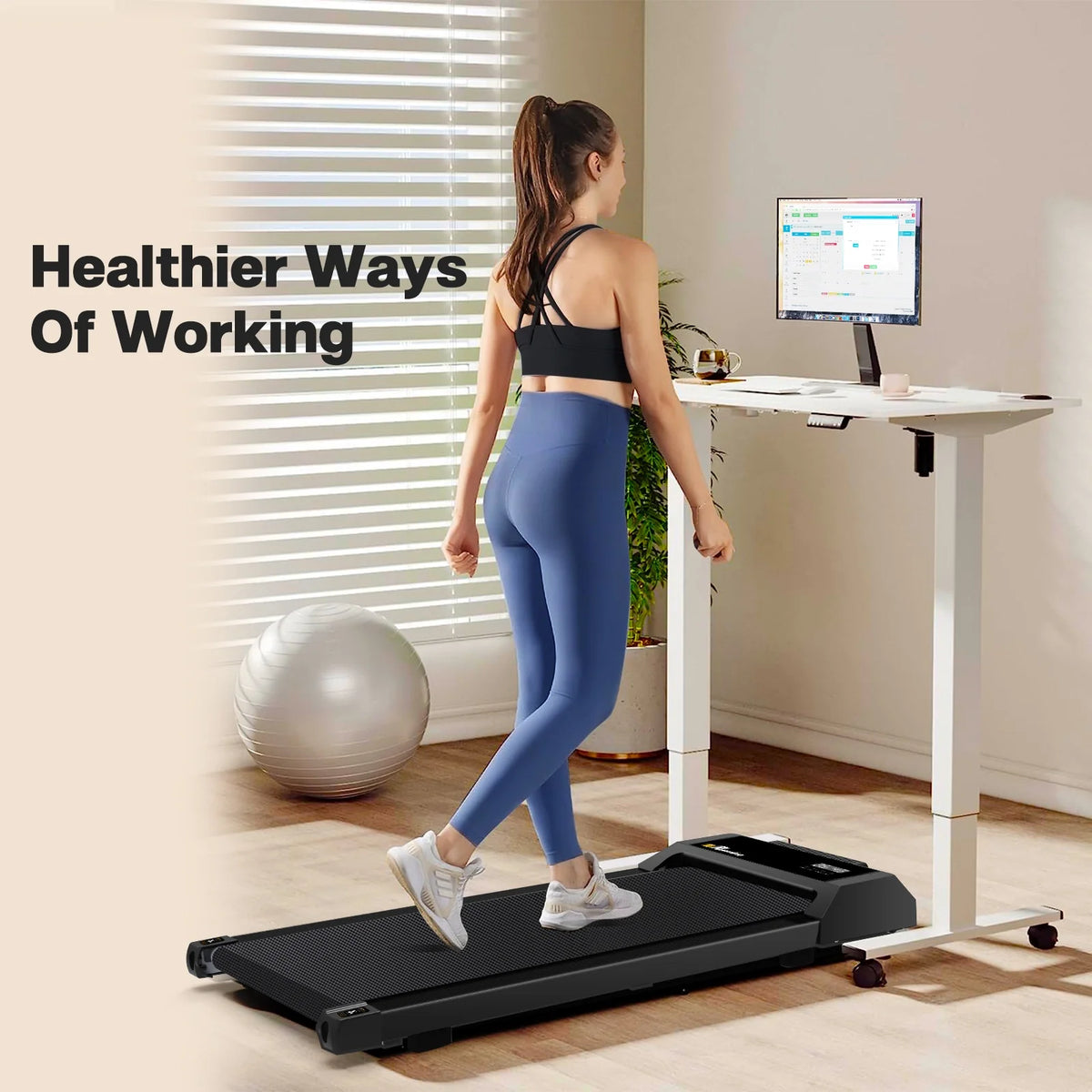 Treadmills Walking Pad Incline Remote Control and  Display Electric Machine