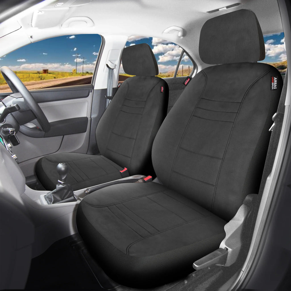 Genuine Dickies 2 Piece Aquablock Universal Car Seat Covers, Gray