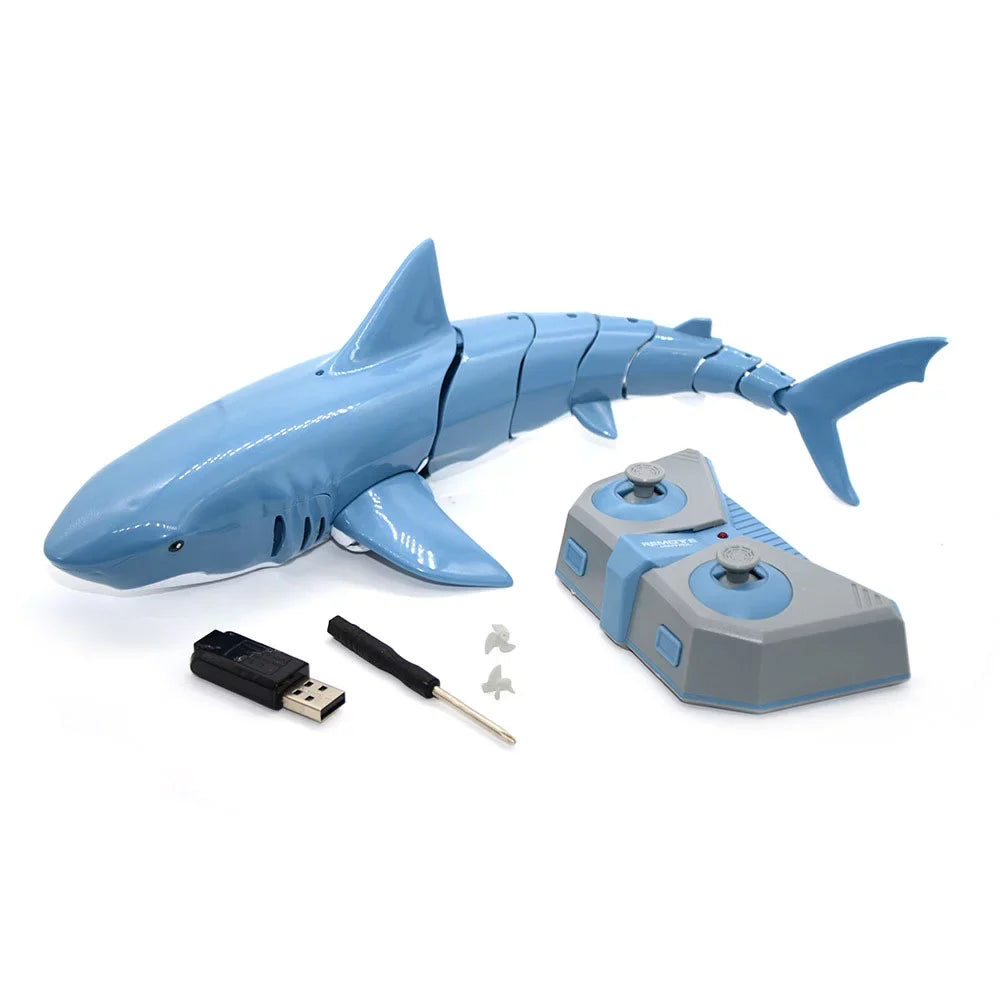 Shark 2.4G Electric Simulation Waterproof Fish 20 Minutes Long Battery Life Summer Water Swimming Toddlers Toys