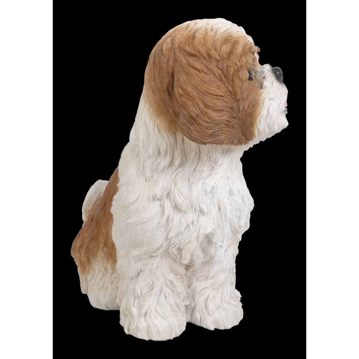 Hi-Line Gifts 11" Sitting Shih Tzu Puppy Outdoor Garden Statue