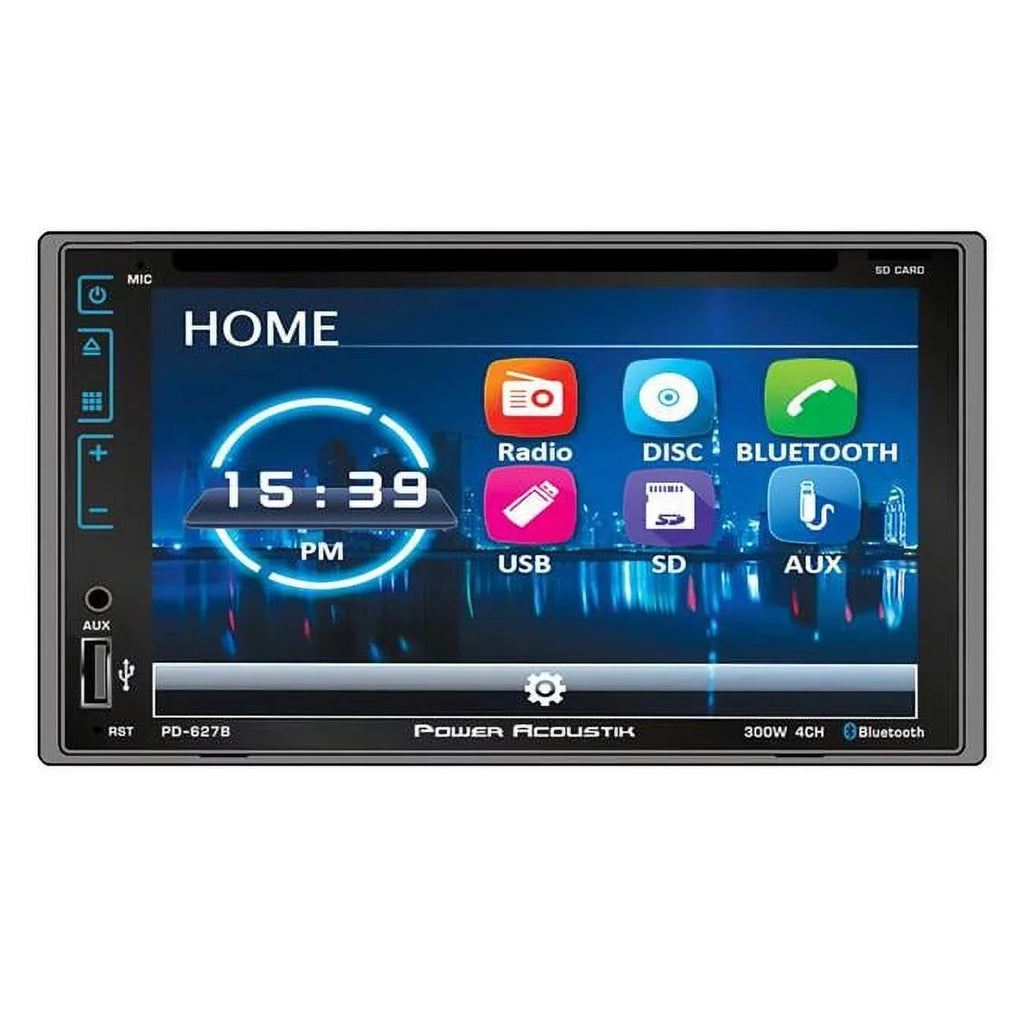 Power Acoustik -627B  Double  , Digital Media Player w/ Bluetooth