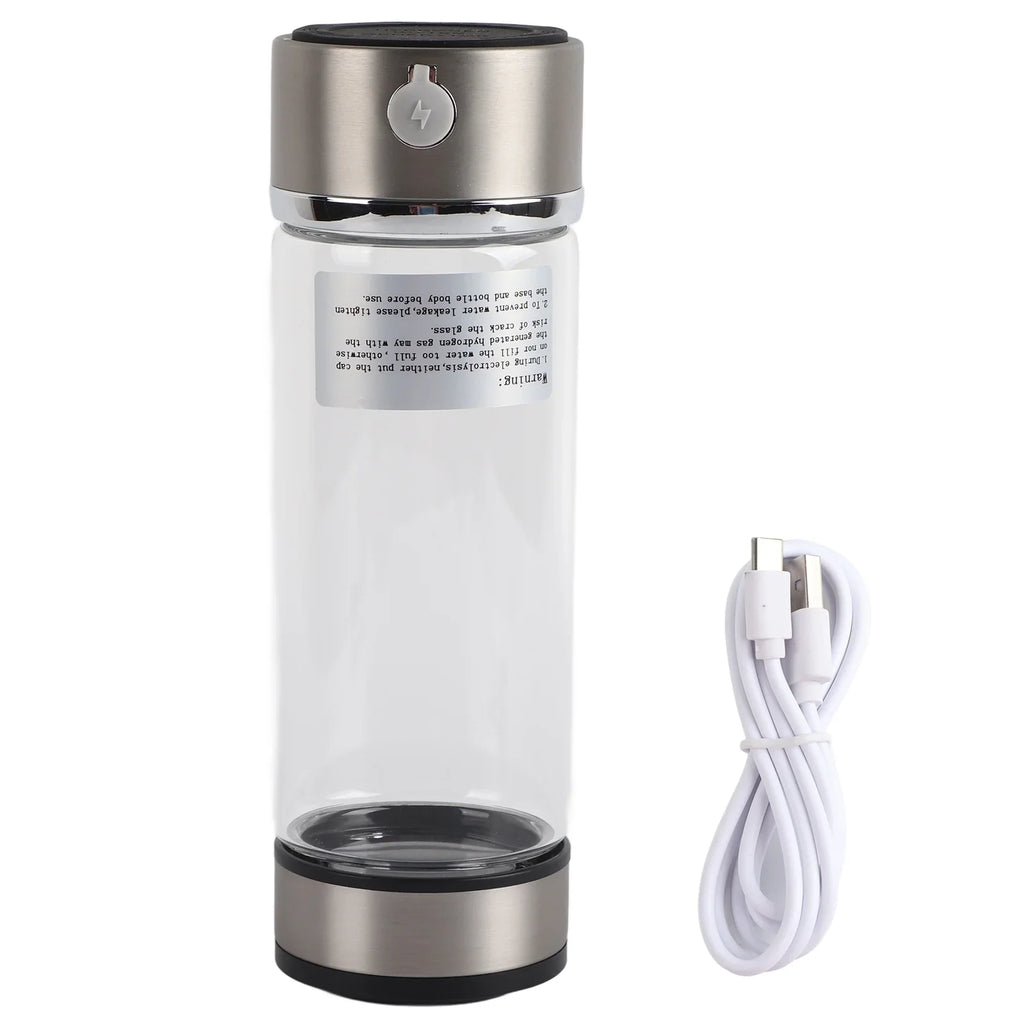 Hydrogen Water Bottle  Charging Rich Hydrogen Water Purifier Filter Glass Bottle Portable Lonizer Cup