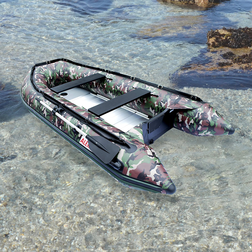 BT320CM Inflatable Fishing Boat 4-Person Raft 10.5 feet - Camouflage