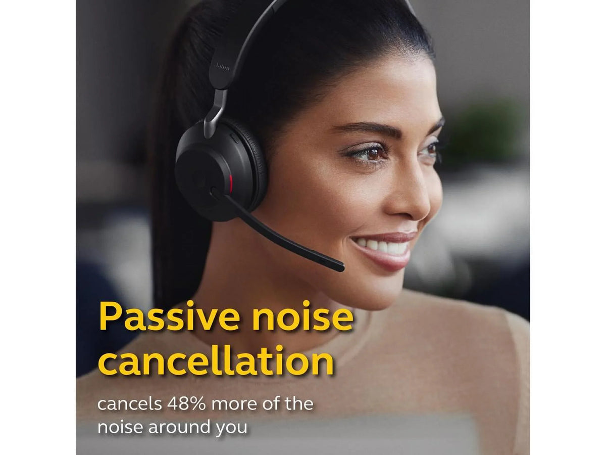 Jabra Evolve2 65 -C  Mono with Charging Stand - Black Wireless Headset / Music Headphones