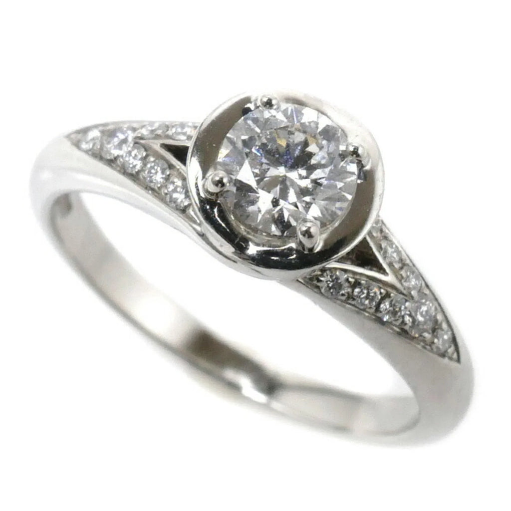 Pre-Owned  Bvlgari Pt950 Platinum Incontro D'Amore Ring Diamond 0.46ct 5.1g Ladies (Good)