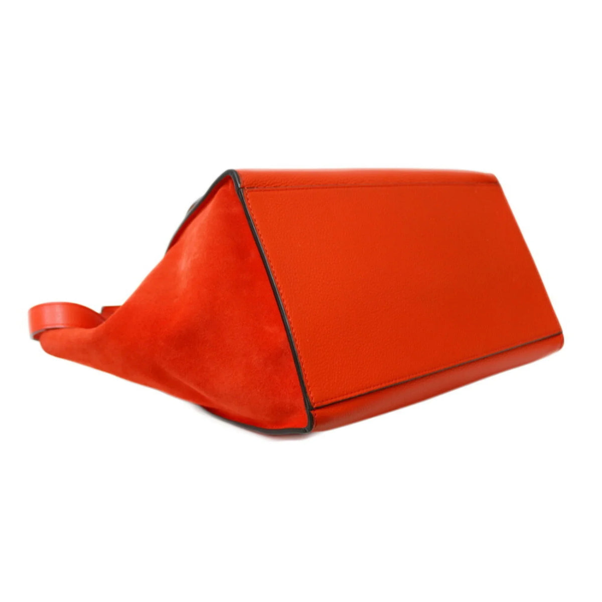 Pre-Owned Celine Trapeze Handbag Leather Orange Women's  (Fair)