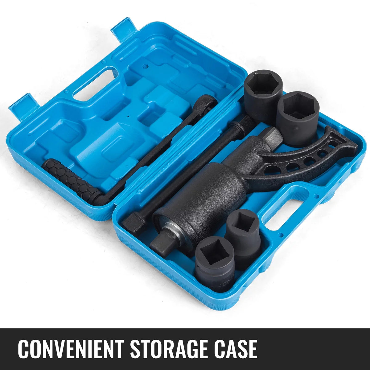 1:58 Torque Multiplier Set Wrench Lug Nut Labor Saving Lugnuts 4 Sockets w/ Case