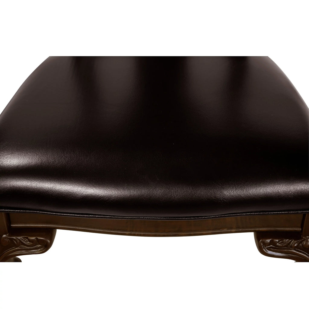 Furniture Of America -3319W- Woden Side Chair- 2 Pack - Brown Cherry