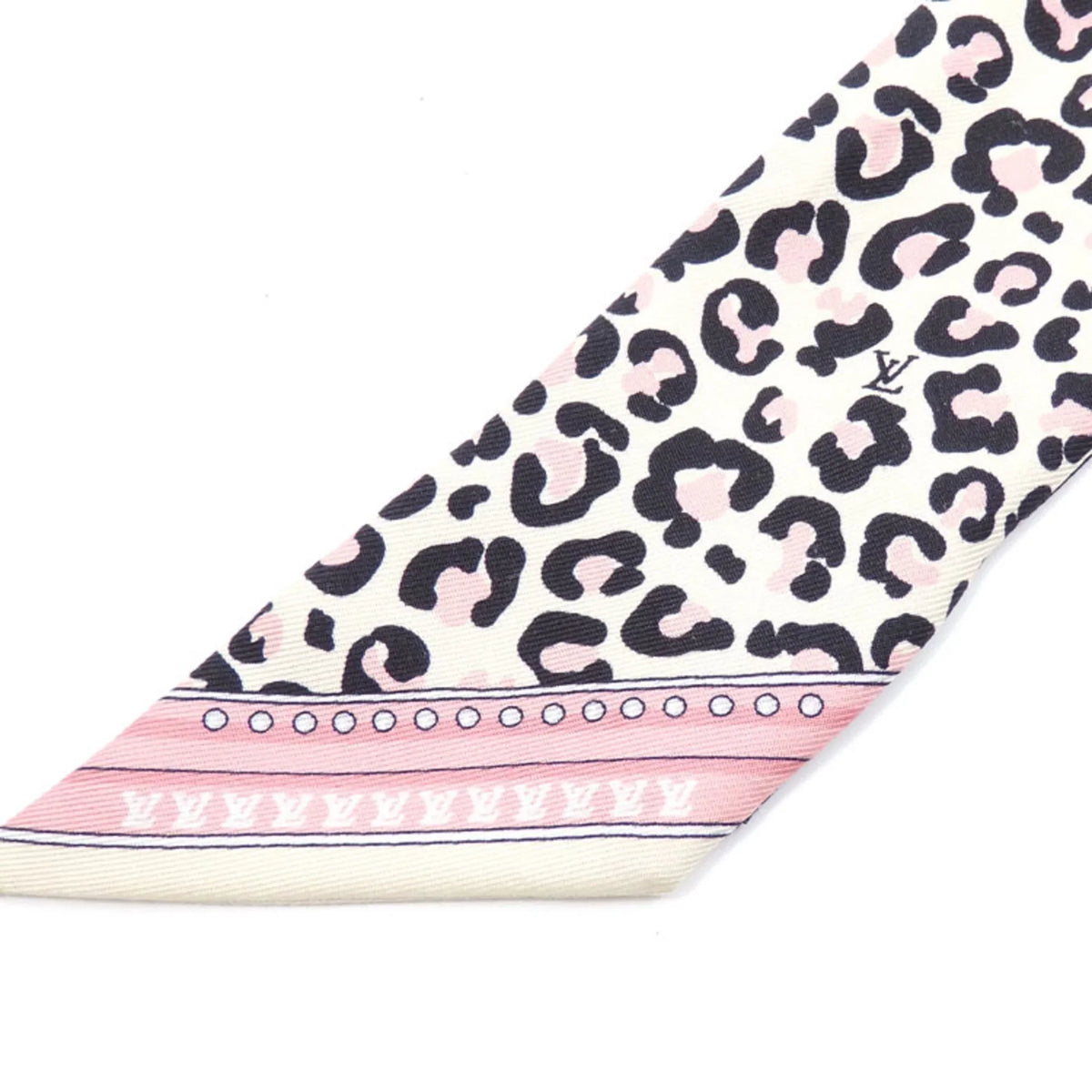 Pre-Owned Louis Vuitton Scarf Muffler Bandeau  Wild at Heart Women's Multicolor Silk Leopard Print M00415 (Good)