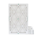 14x25x1  10 Pleated  Air Filters by Glasfloss. ( Quantity 5 ) Exact Size: 13-1/2 x 24-1/2 x 7/8