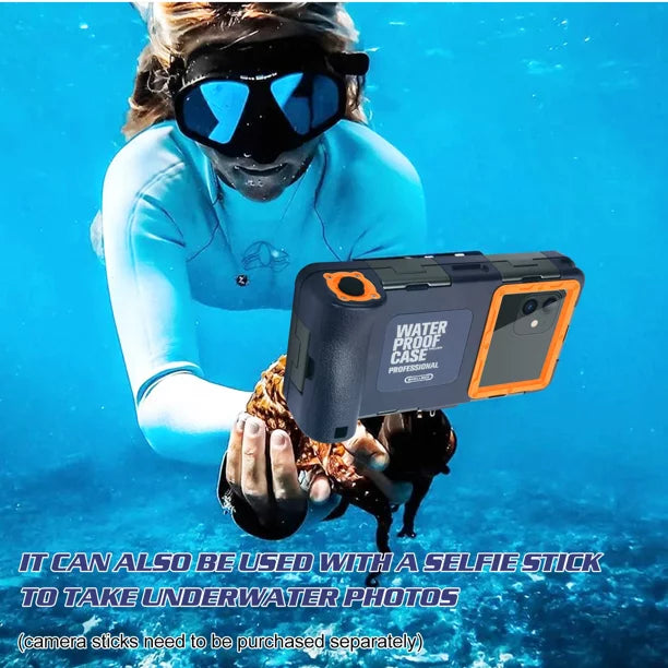UrbanX Professional [15m/50ft] Swimming Diving Surfing Snorkeling Photo Video Waterproof Protective Case Underwater Housing for vivo Y72 5G And all Phones Up to 6.9 Inch  with Lanyard