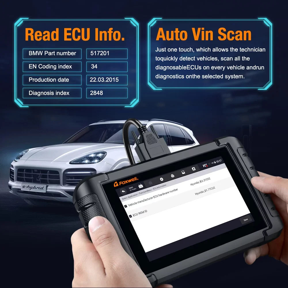 NT809 Advanced Bidirectional Scan Tool OBD2 Scanner Scan All Systems 30+ Reset Services Car Code Reader  Bleeding Oil Reset Car Scanner Automotive Scanner Auto Diagnostic Tool