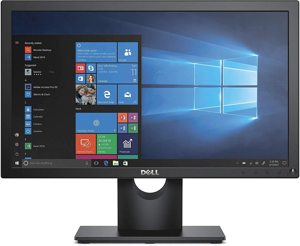 New Dell E1916H 19" (1366x768) Widescreen  Backlit  Monitor 60Hz 5ms DisplayPort & , Tilt Adjustment